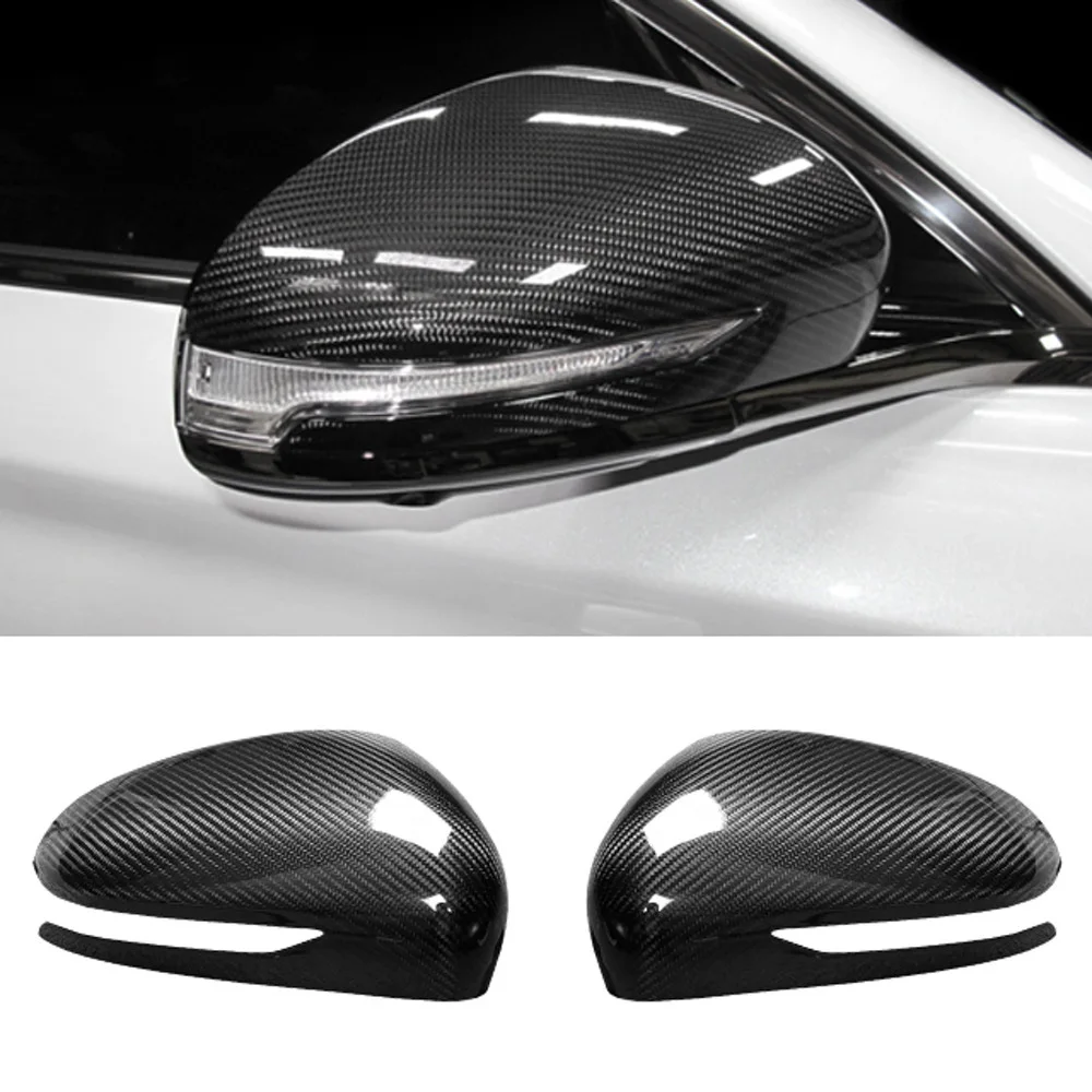 

Real Carbon Fiber Rear view Mirror Cover For Genesis G70 2021 2022 2023 Exterior Accessories