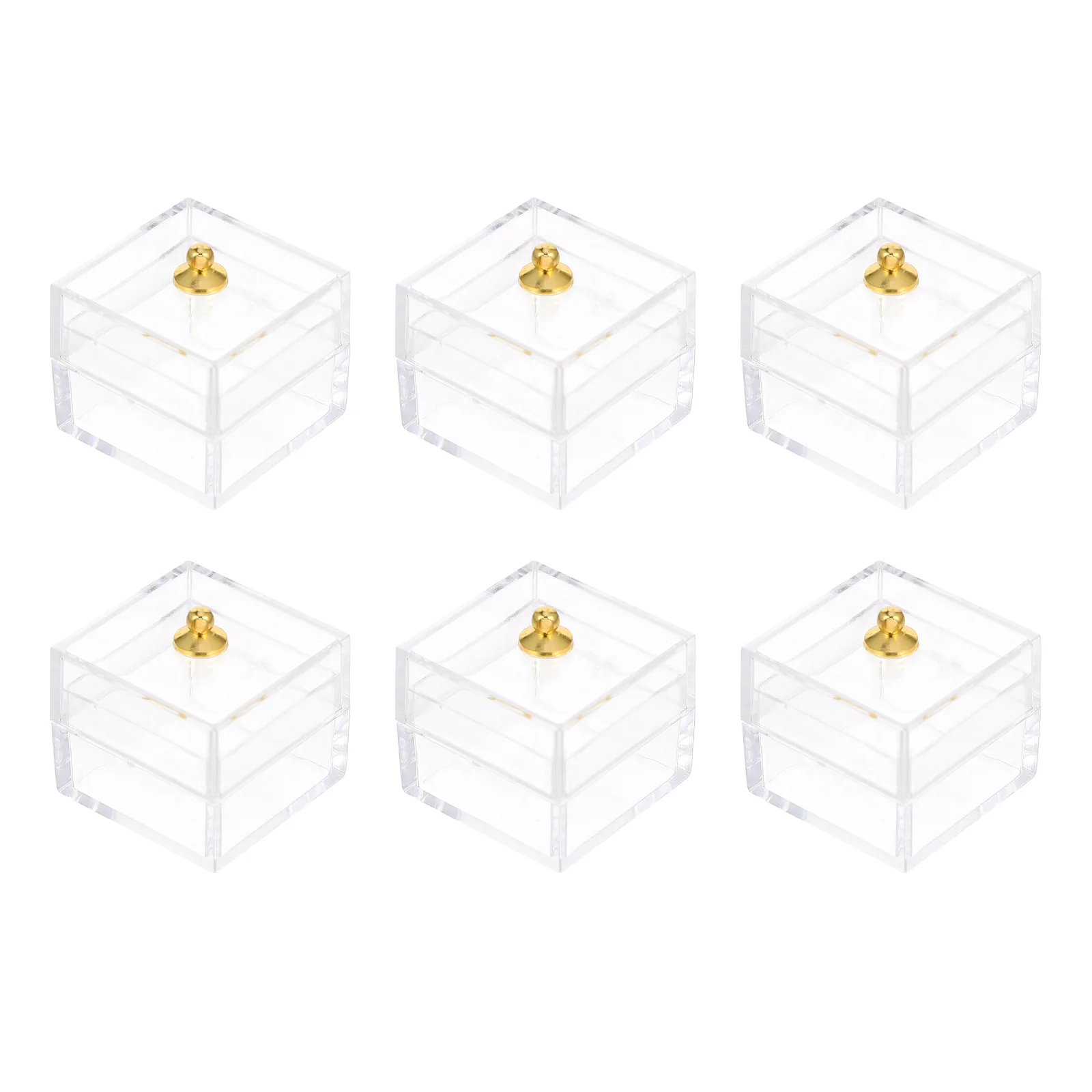 

10Pcs Creative Candy Storage Case Micro Landscape Mini Prop (Transparent)
