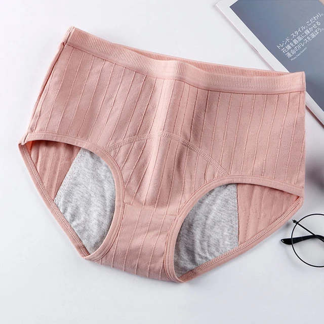 Women'S Menstrual Panties Cotton Breathable Safety Hygiene Girls  Physiological Period Leak Proof Waterproof Briefs