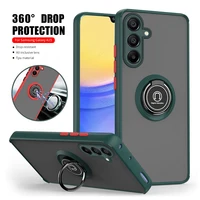 Multifunction Hard PC Back Cover For Samsung Galaxy A05 A05s A15 4G A25 A35 A55 5G 2024 Case Magnet Holder Ring Shockproof Coque 1