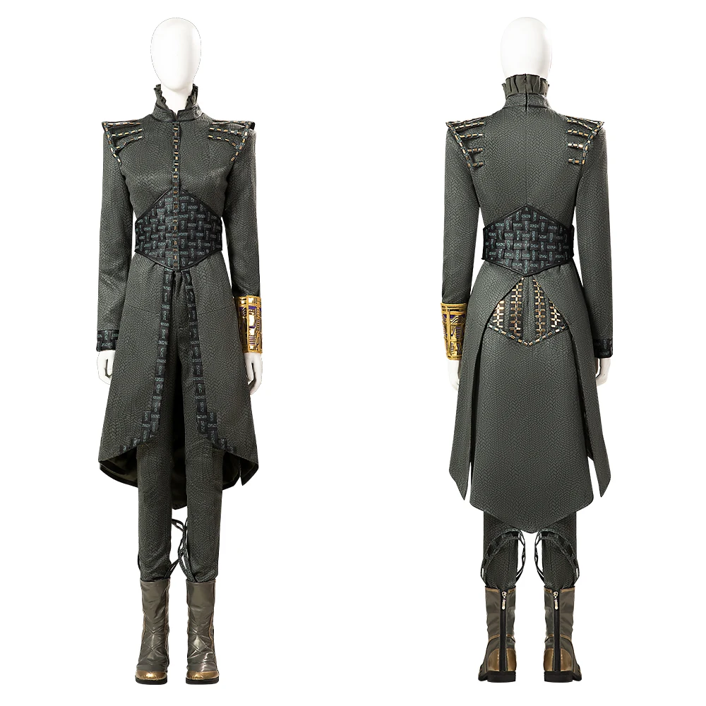 

Movie Captain 2 Cosplay Dar Benn Costume Tops Pants Shoes Set Outfits Women Deluex Battle Suit Halloween Party Costumes