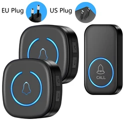 Smart Wireless Doorbell with 60 Melodies and Long-Range Signal - US Plug