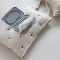 Baby Stroller Accessories Portable Wet Wipes Case Extraction Flip Tissue Box Korea Cute Towel Cover Newborn Hanging Bag For Cart 1