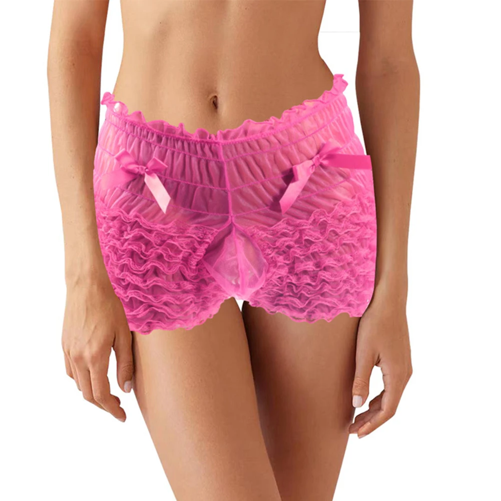 

Sexy Mens Ruffled Lace Girly Briefs Sissy Crossdress Panties Underwear Panties