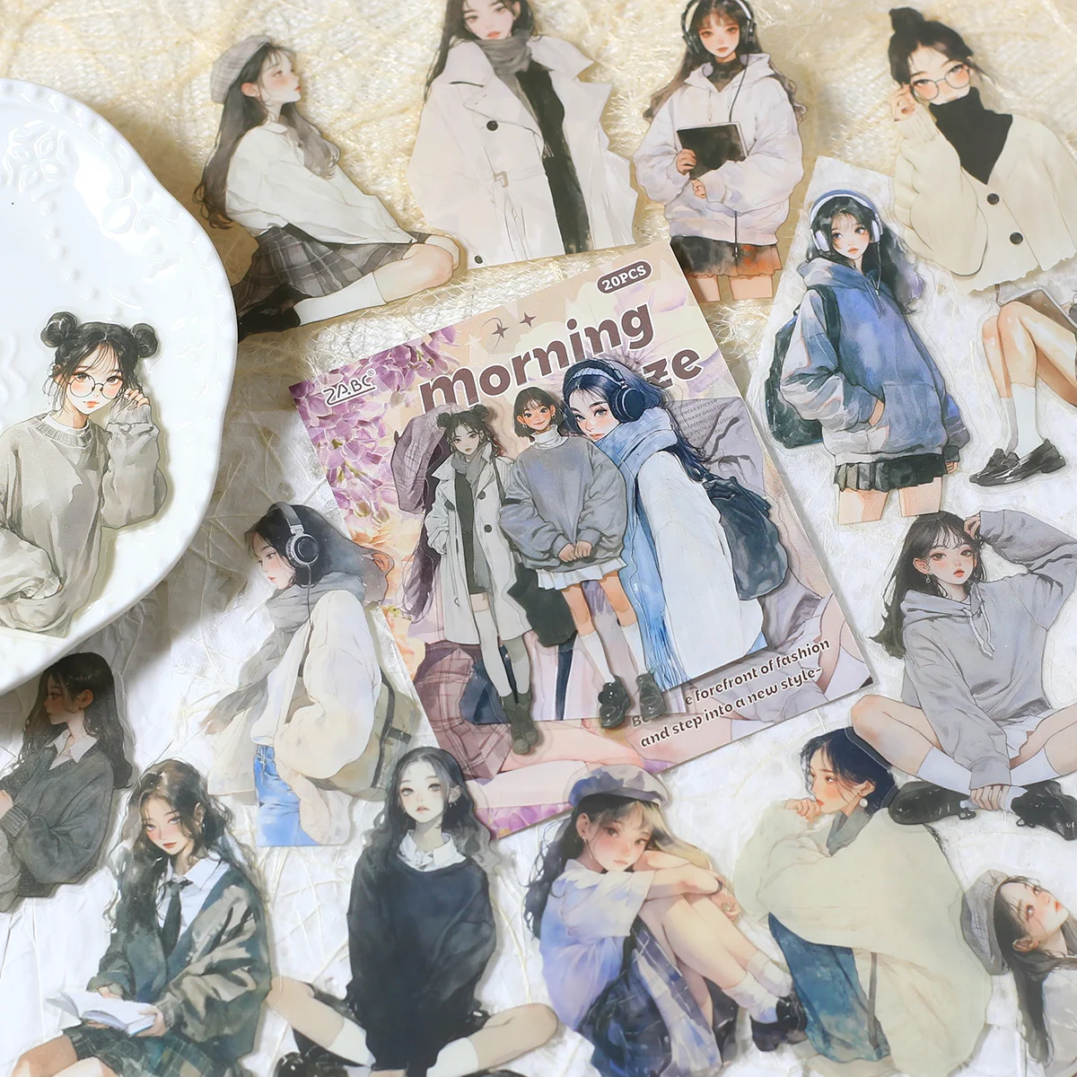 20 قطعة من ملصقات القصاصات الشفافة للحيوانات الألي...