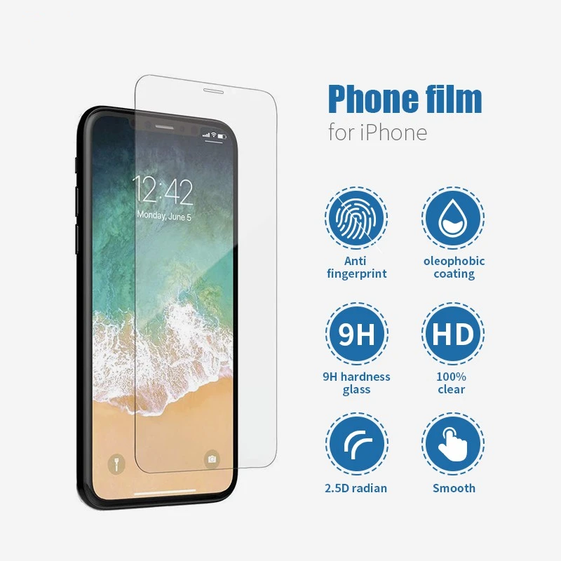 FullCoverProtectiveGlassForiPhone11121314ProMaxScreen