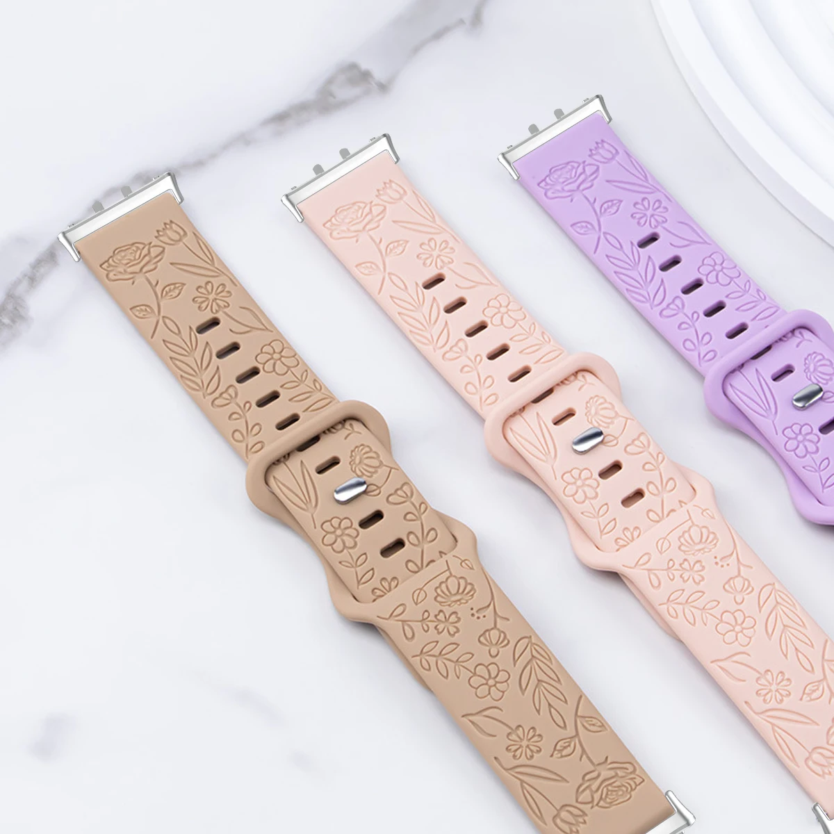 Floral Design Silicone Wristband