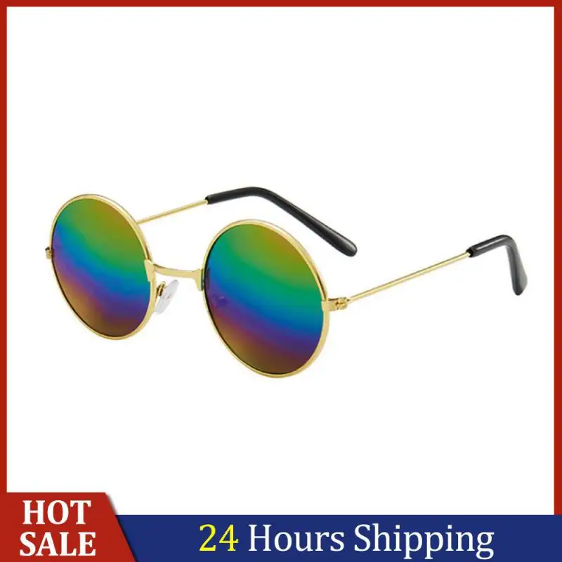 

Vintage UV400 Sunglasses Women Polarized Metal Frame Colorful Black Lens Driving Eyewear Round Men High Quality Sun Glasses