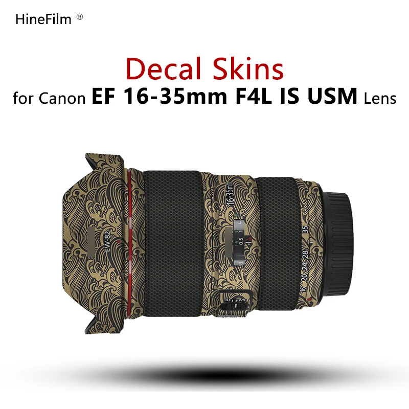 Per Canon Ef16-35 F4 Lens Sticker 1635 Wrap Cover Skin Per Canon Ef 16-35Mm F/4 Is Usm Lens Decal Protector Coat Film