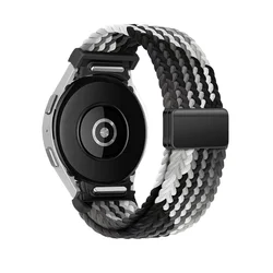 Braided Nylon Smartwatch Strap - Versatile Style and Durable Comfort - Watch 6 classic 43mm (Dark chocolate)