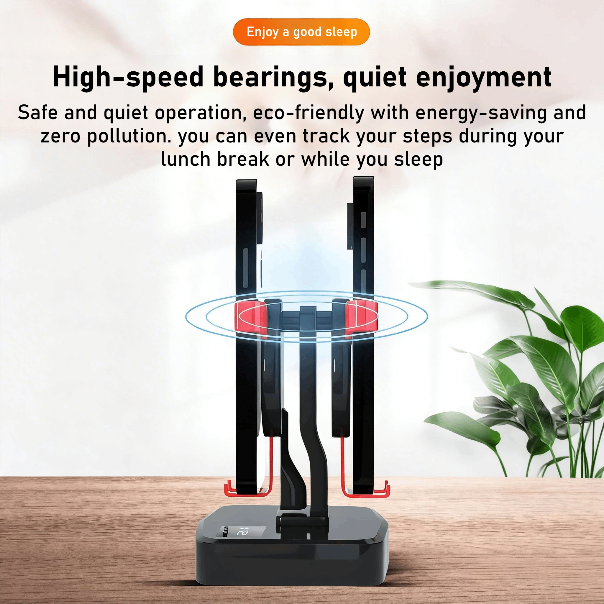 Automatic Smart Variable-Speed Smartphone Stand with LCD Display and Silent Operation