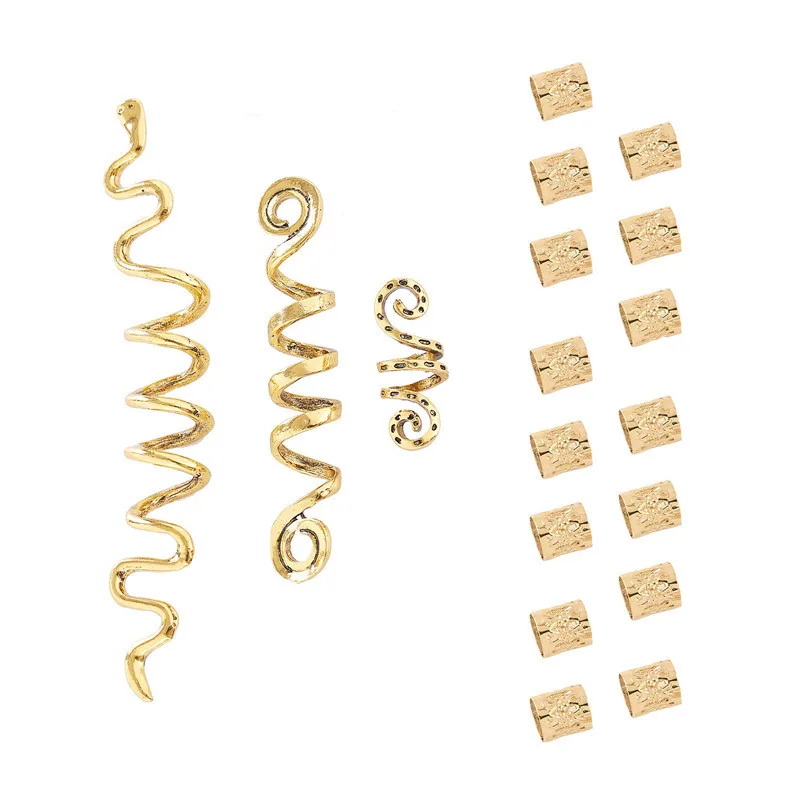 Hair Accessories For Braid Dreadlocks Hair Beads Accessories Clips Rings Headdress Dreads Hair Charms Jewelry Hair Styling Tools 3