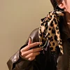 Y2K American Leopard Print Long Scarf 100x7CM Tie Multifunction Hair Band Bags Handle Decoration Long Scarfs Women Accessories 5