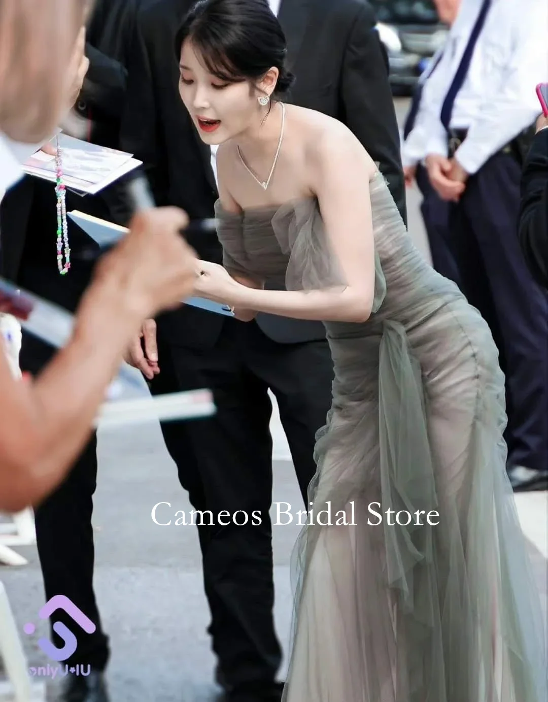 Customized Mermaid Evening Party Dresses Tulle Korea Ruched Wedding Women Gowns Event Prom Gowns women prom dresses