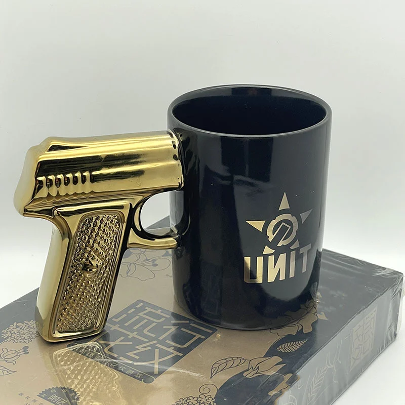 Pistol Grip Coffee Mug 320ml - كوب قهوة بمقبض مسدس...