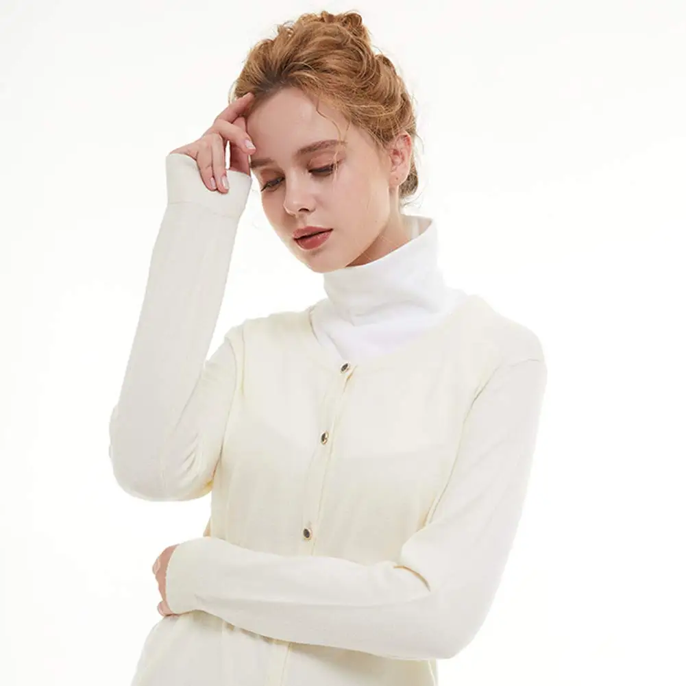 Fake Collar Detachable Collar Shawl Soft Cotton Modal Fake Collar Neck Cover Ramadan Hijab Cover Headwrap Full Fake Collar High Collars Turtleneck Scarves