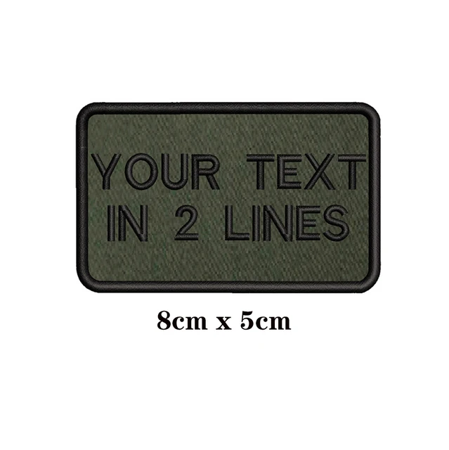 10x2.5cm White Backgroun Embroidery Custom Name Patch Stripes Badge Iron On  Or Patches - AliExpress