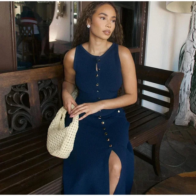 2024 Summer Elegant Lady Knitted Dress 7