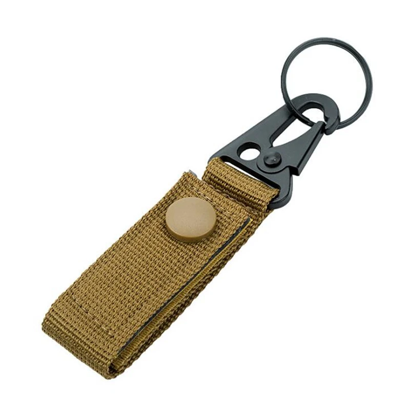 Taktischer Schlüsselanhänger Molle Schlüsselhalter Nylon Molle Gurtband Rucksack Hängender Schlüsselanhänger Haken mit Metall Snap Schlüsselanhänger Halter – Detail 10
