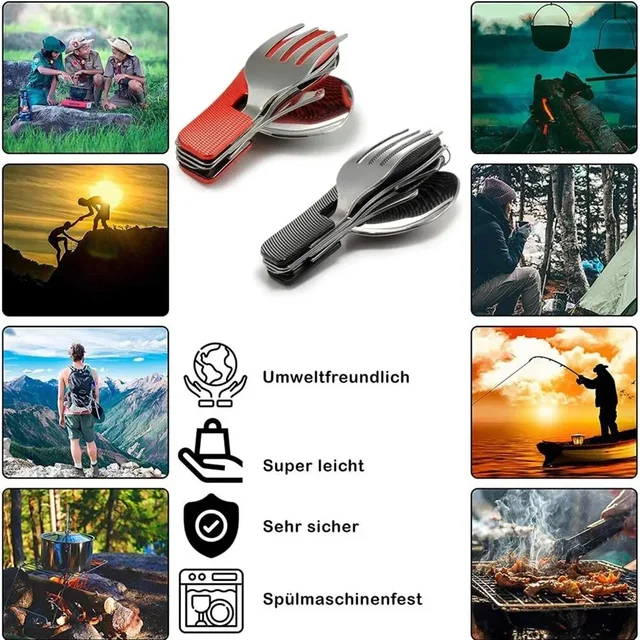 Foldable Camping Utensil Set 5