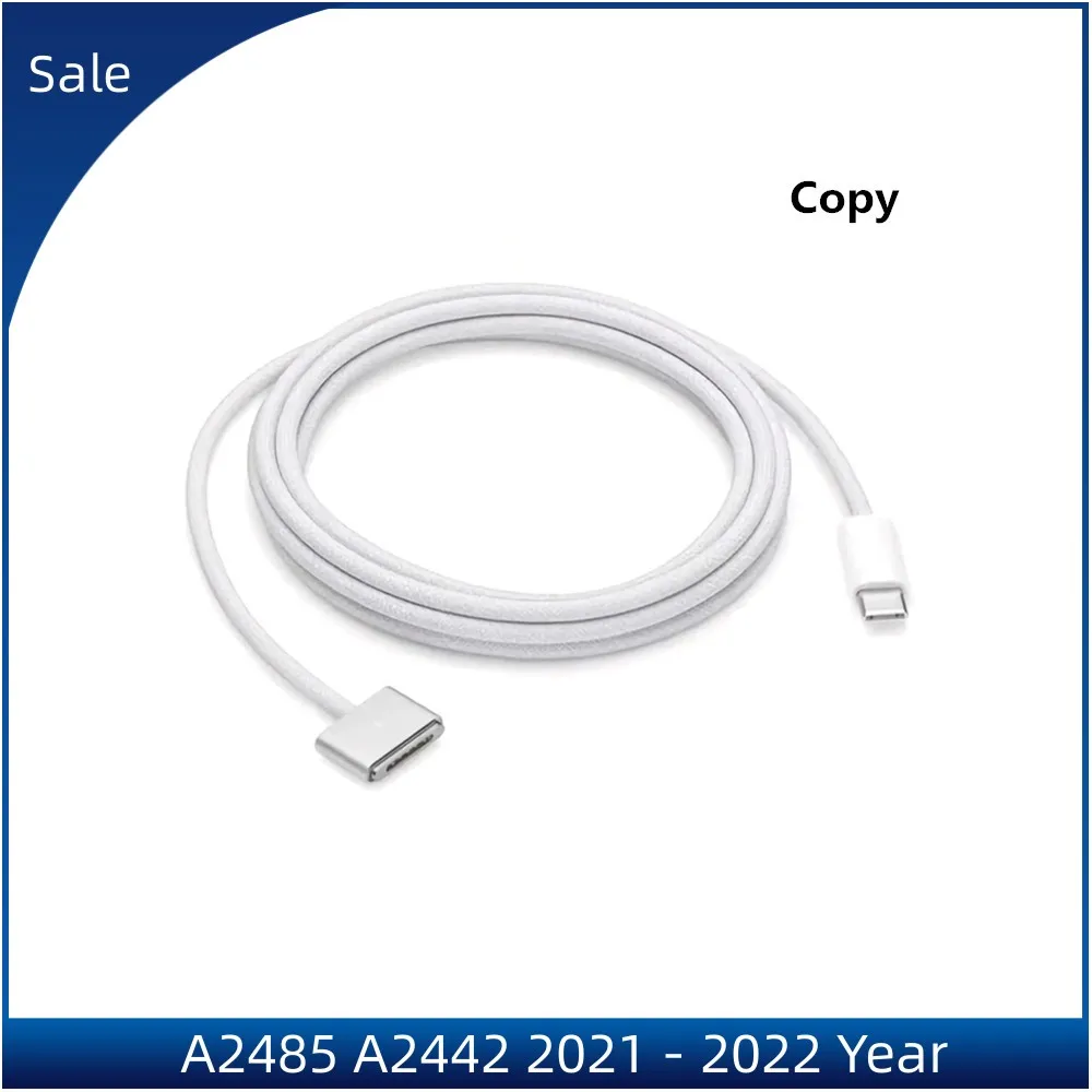 

Promotion A2485 A2442 For Macbook Air Pro 14"16" 2021 - 2022 Year Magsaf 3* Charger to Type-C Adapter Cable Normal Operation