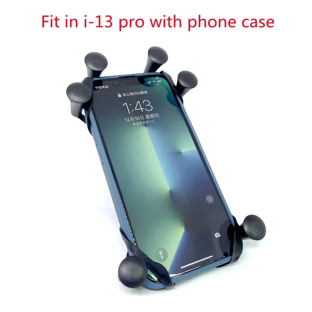 Jadkinsta Generic Plastic Motorcycle Handlebar Rail Mount Cell Phone Smartphone Holder for iPhone 1 Inch Mounts,phone mount holder