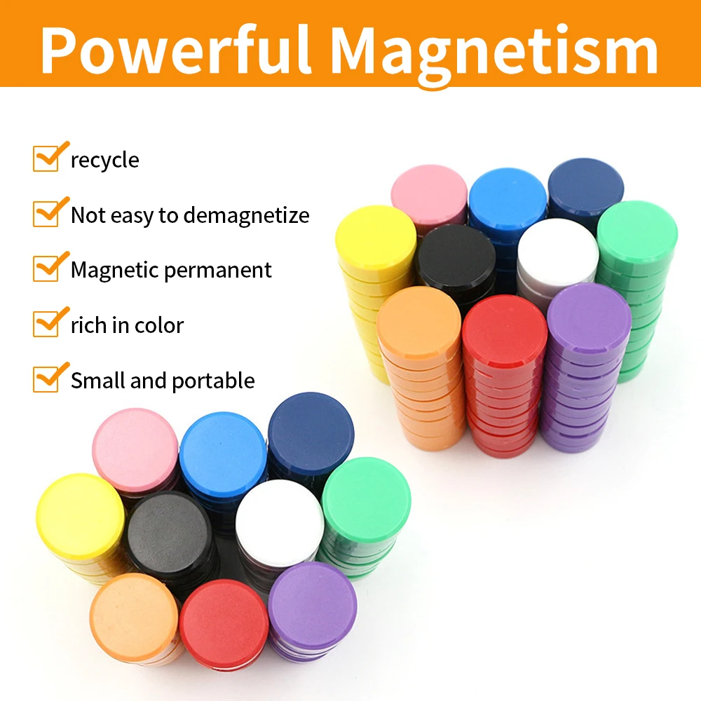 10/20/100PCS Magnetic Nail Magnet 20mm Magnetic Buckle Whiteboard Particle  Refrigerator Sticker - AliExpress