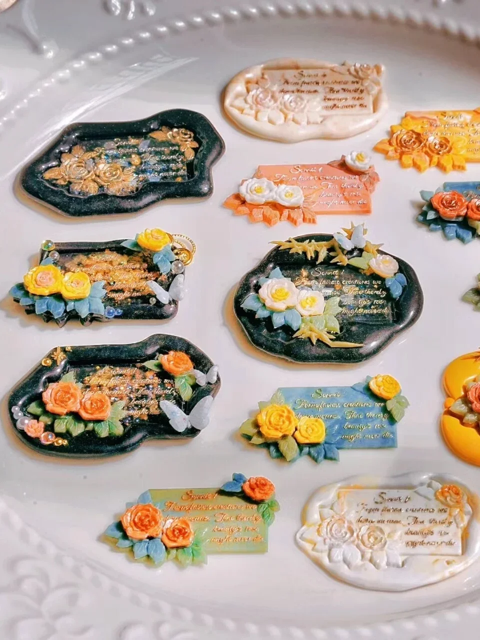 Fai Da Te Fire Seal Chapter Head Read Tulip Relief Sonnet Abnormals Copperhead Coffee Bean Shell Plate Multistrato Head Busta Seal