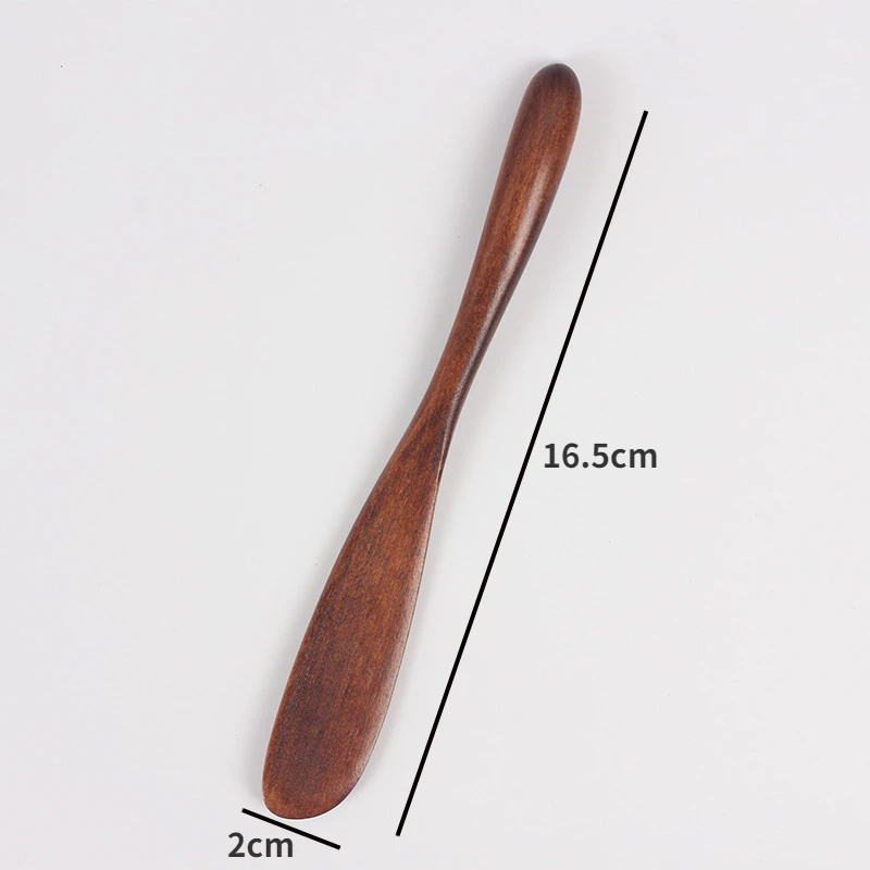 Butter Knife Japanese-style Solid Wood Jam Knife Butter Knife Natural Bread Cake Smooth Wooden Tableware Kitchen accessories