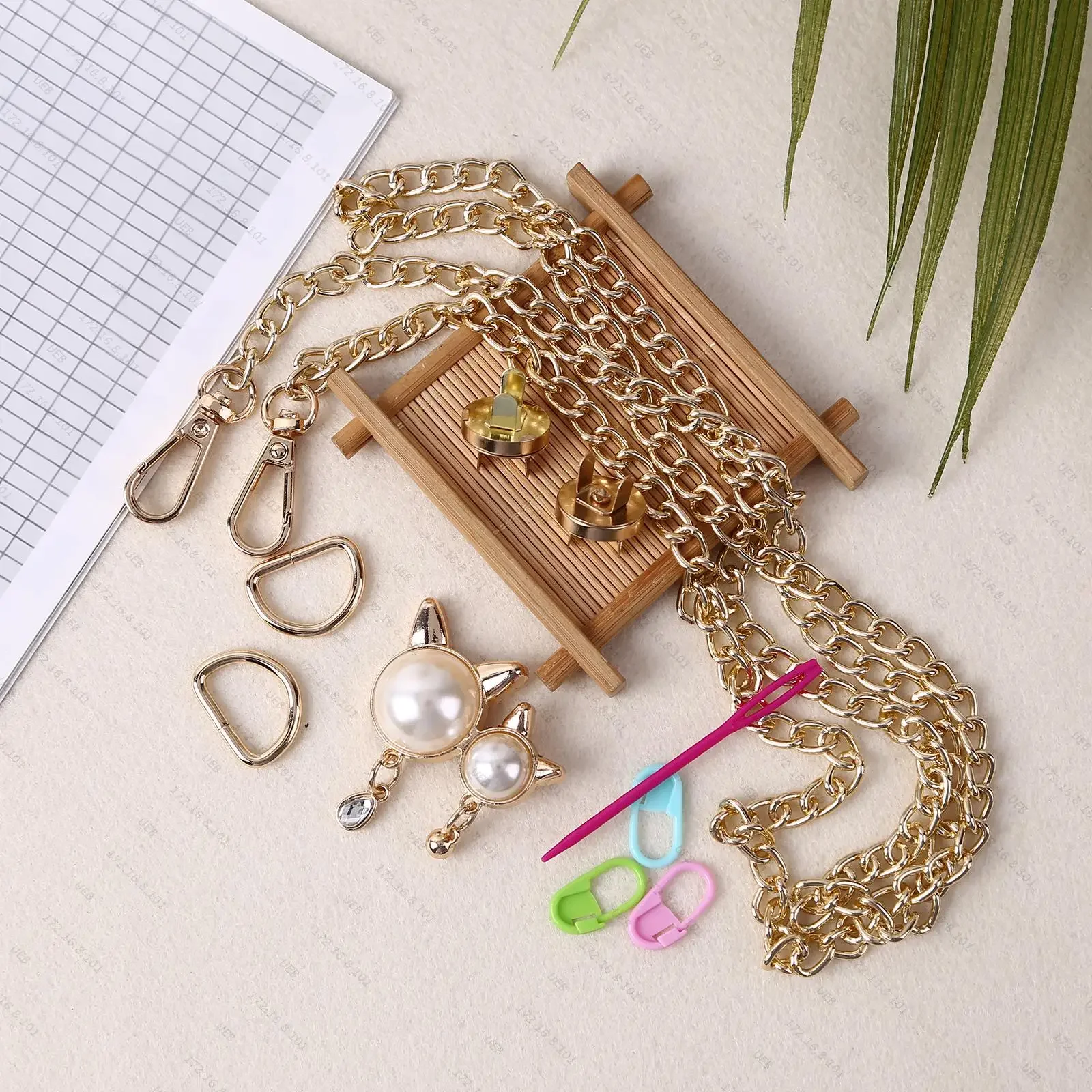 Auxiliary Weaving Plastic Mesh Kit DIY Bag Accessories Weaving Helper Gifts Making