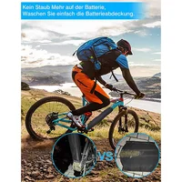 Couvercle de Protection de batterie de vélo électrique HOES-5X, Protection de batterie de vélo électrique pour batterie à cadre intégré 30-36Cm 6
