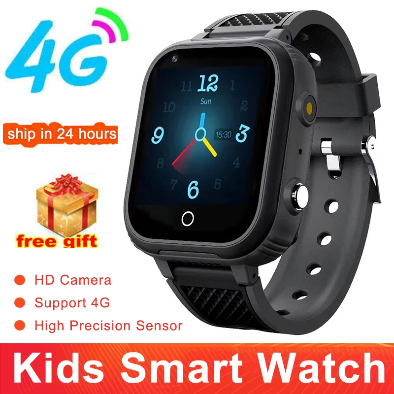 

Smart Watch Kids 4G GPS WIFI Video Call SOS Waterproof Child Smartwatch Camera Monitor Tracker Location watch for kids Watch