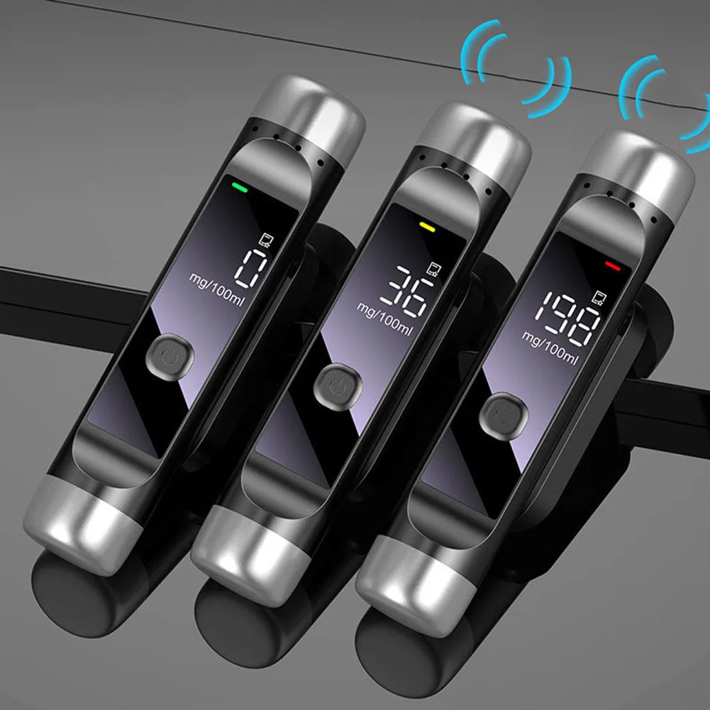 Automatic Rechargeable Alcohol Tester Car Mounted Alcohol Detector Accurate Breathalyzer FOR Safe Parking Number Plate