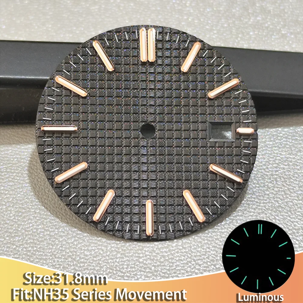 Men's Luminous Multi-color Dial Watch with 31mm Accessories and Stripe Design