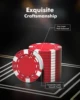 Poker Chip Set - Classic 300PCS Poker Set with Aluminum Case, 11.5 Gram Casino Chips for Texas Holdem Blackjack Gambling 6