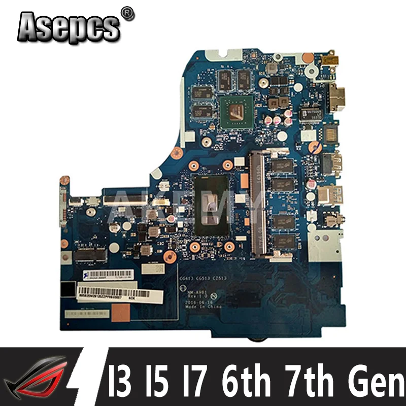 

NM-A981 motherboard for Lenovo 310-15IKB 510-15IKB Laptop motherboard CPU I3 I5 I7 6th Gen 7th Gen CPU GT920M GT940M GPU 4G RAM