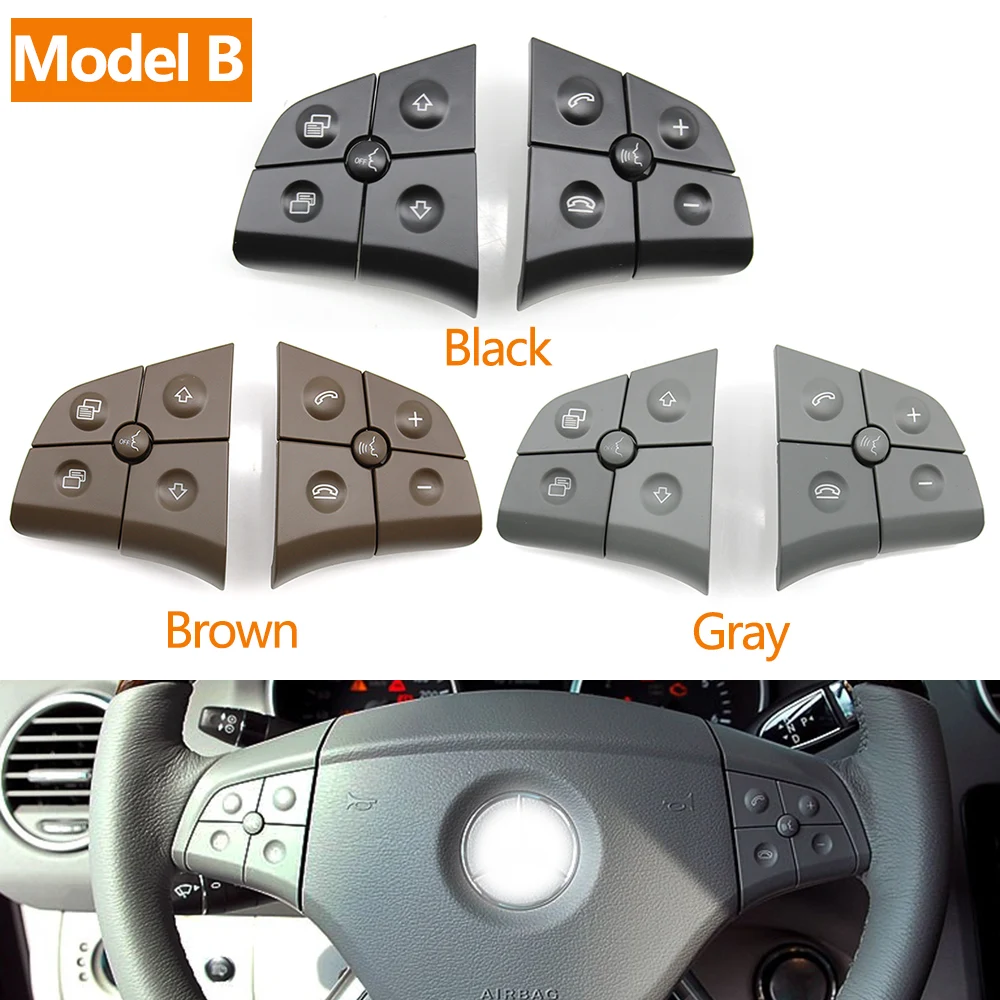 Steering Wheel Switch Control Buttons Car Multi-function Keys For Mercedes Benz GL ML R B Class W164 W245 W251 1648207910 steering wheel switch