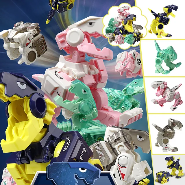 Deformed Square Dinosaur Toy Small Dinosaur Deformed Square Dinosaur Toys Gifts Creative Learning/diy Big Robot Deformation 2