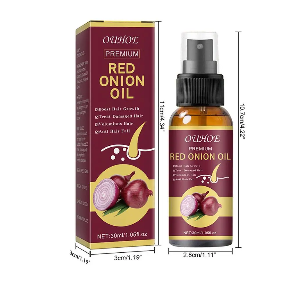 Hair Protection Spray Hair Oil Mist Red Onion Essential Oil Spray Rice Water Moisturizing Hair Spray