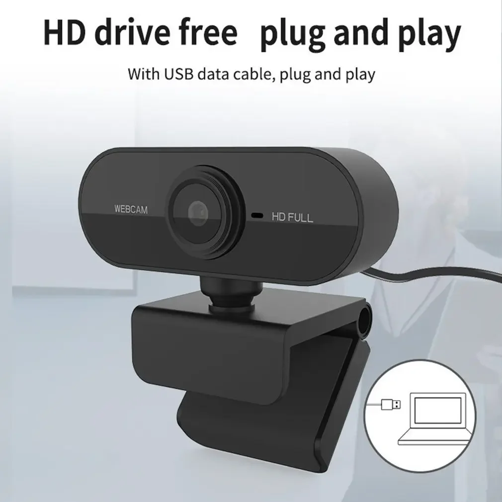 HD Webcam with Microphone for PC and Laptop Conferencing
