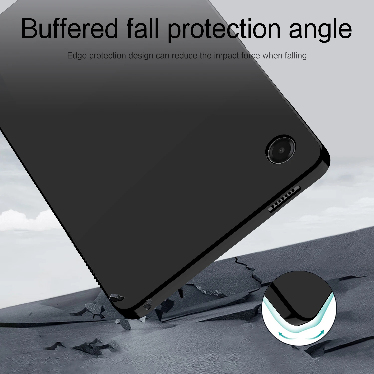Durable Silicone TPU Shell Soft Tablet Case - 8.7 Inch