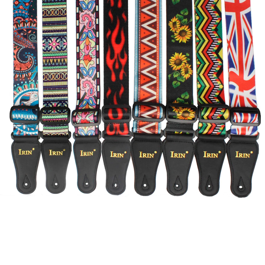 Adjustable Multi-Color Pure Cotton Guitar Strap