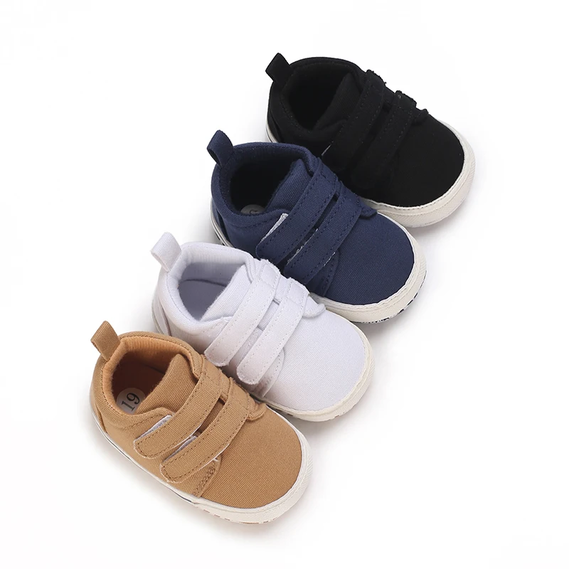 0-18M Newborn Baby Shoes Boy Girl Classical Sport Soft Sole PU Leather Multi-Color First Walker Casual Sneakers Baptism Shoes