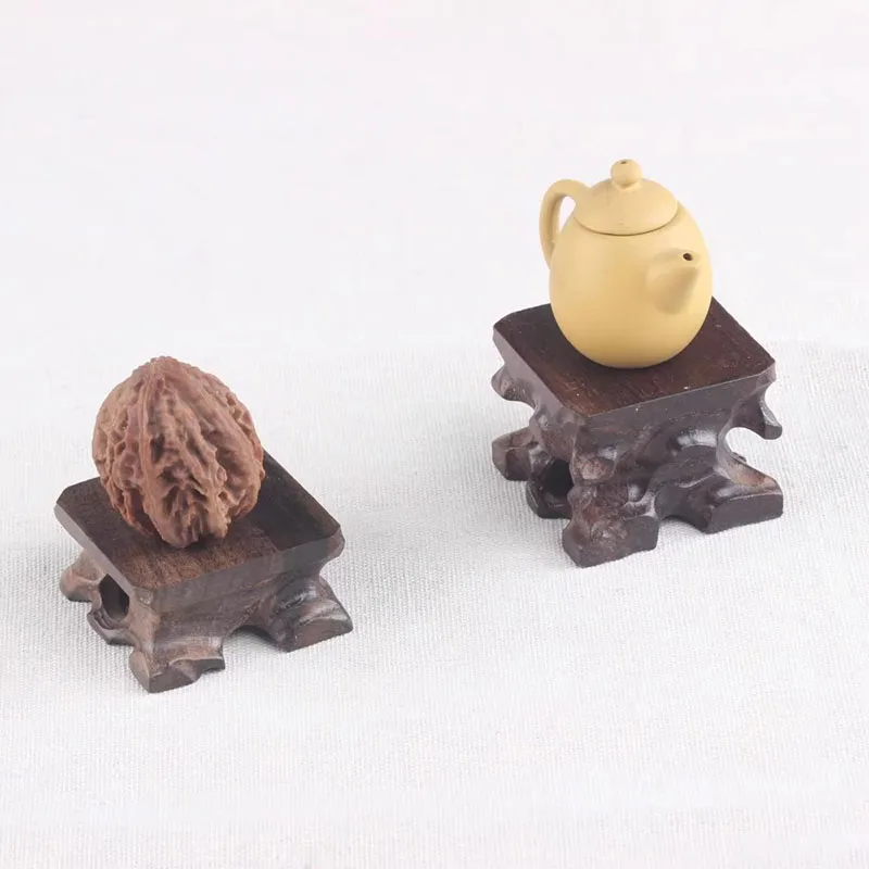 Natural Wooden Carving Art Craft | Exquisite Root Sculpture Display Stand | for Jade Stone/Tea Set/Bonsai Base Handmade Ornament