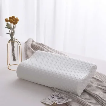 Cuscino lungo in memory foam Cuscino da letto Protezione per il collo Cuscino premaman a forma di rimbalzo lento per cuscini ortopedici per dormire 1