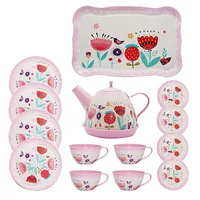 Simulation Tea Set Teapot Kitchen Afternoon Tea Pretend Play Toy Children's Play House Tableware Educational Toys For Girls Kids 1
