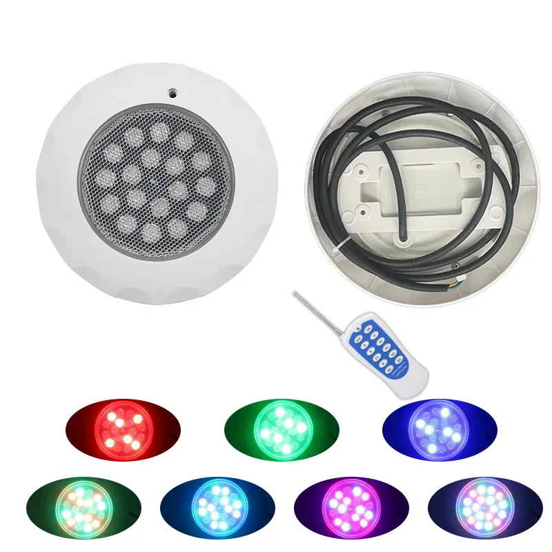 LED Swimming Pool Light With Remote Controller RGB Multi Color Outdoor LED Underwater IP68 Waterproof Lamp AC 12V