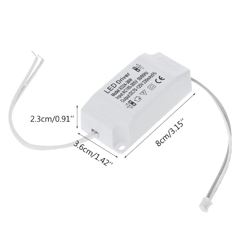 New 220V LED Constant Current Driver 24-36W Power Supply Output External For LED