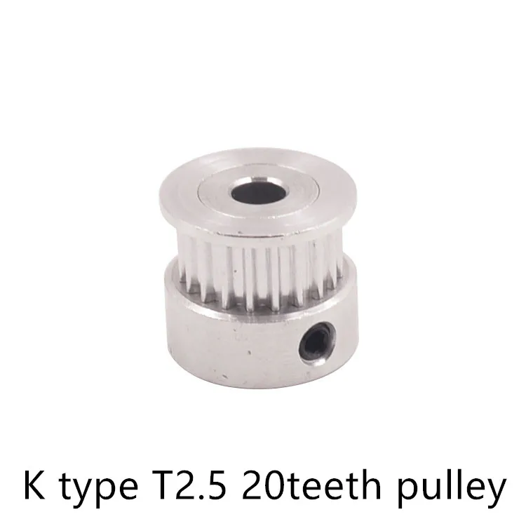 

T2.5 Timing Pulley 20 teeth Bore 4mm 5mm 6.35mm for width 6mm Synchronous Belt Small backlash 20Teeth