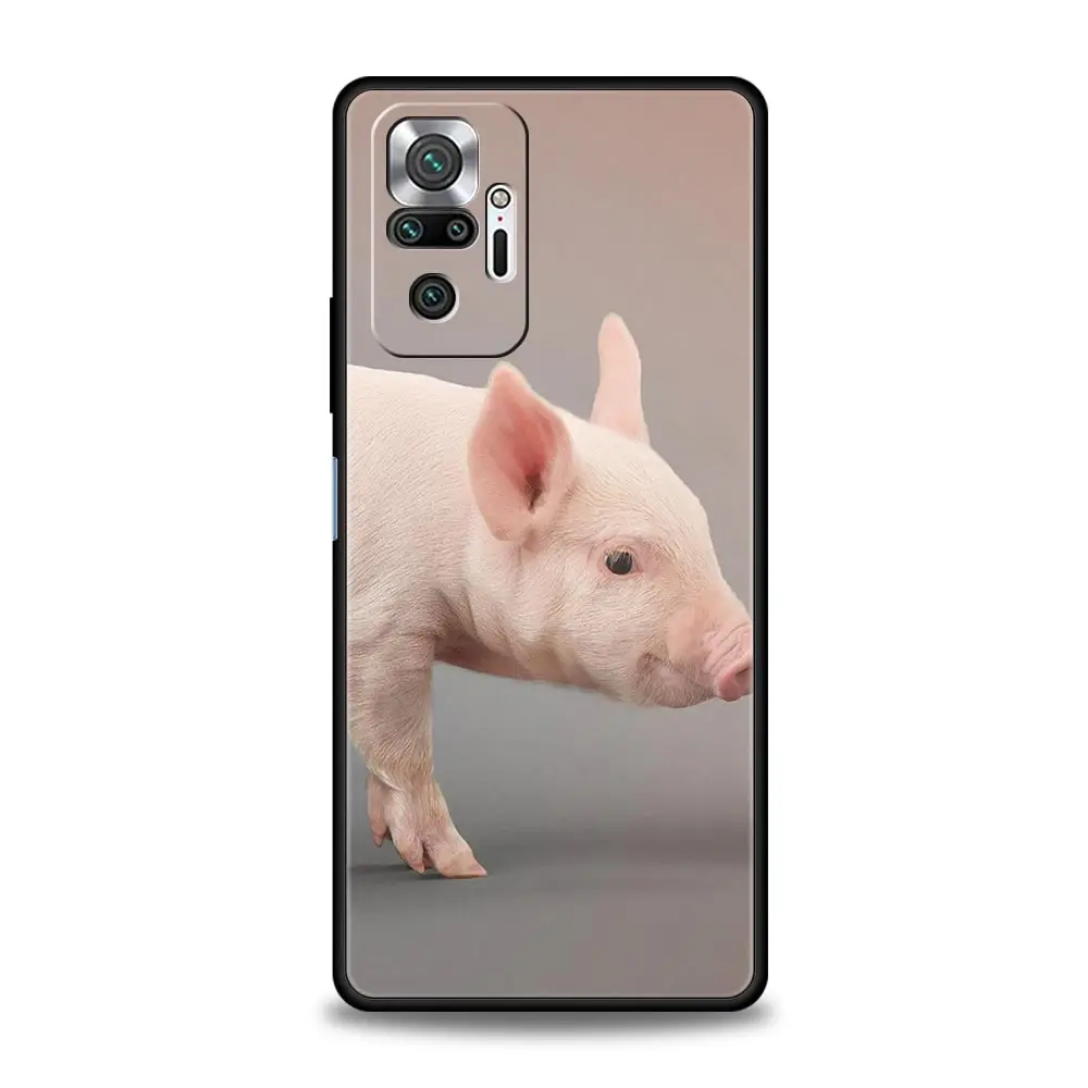 Cute Little Pink Pig Soft TPU Phone Case Cover